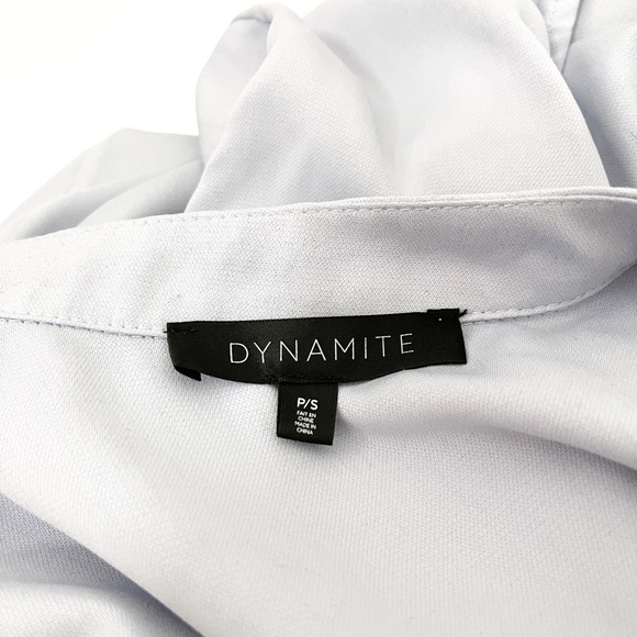 Dynamite Light Violet Drawstring Waist Shirt Dress Size Small - Picture 9 of 11